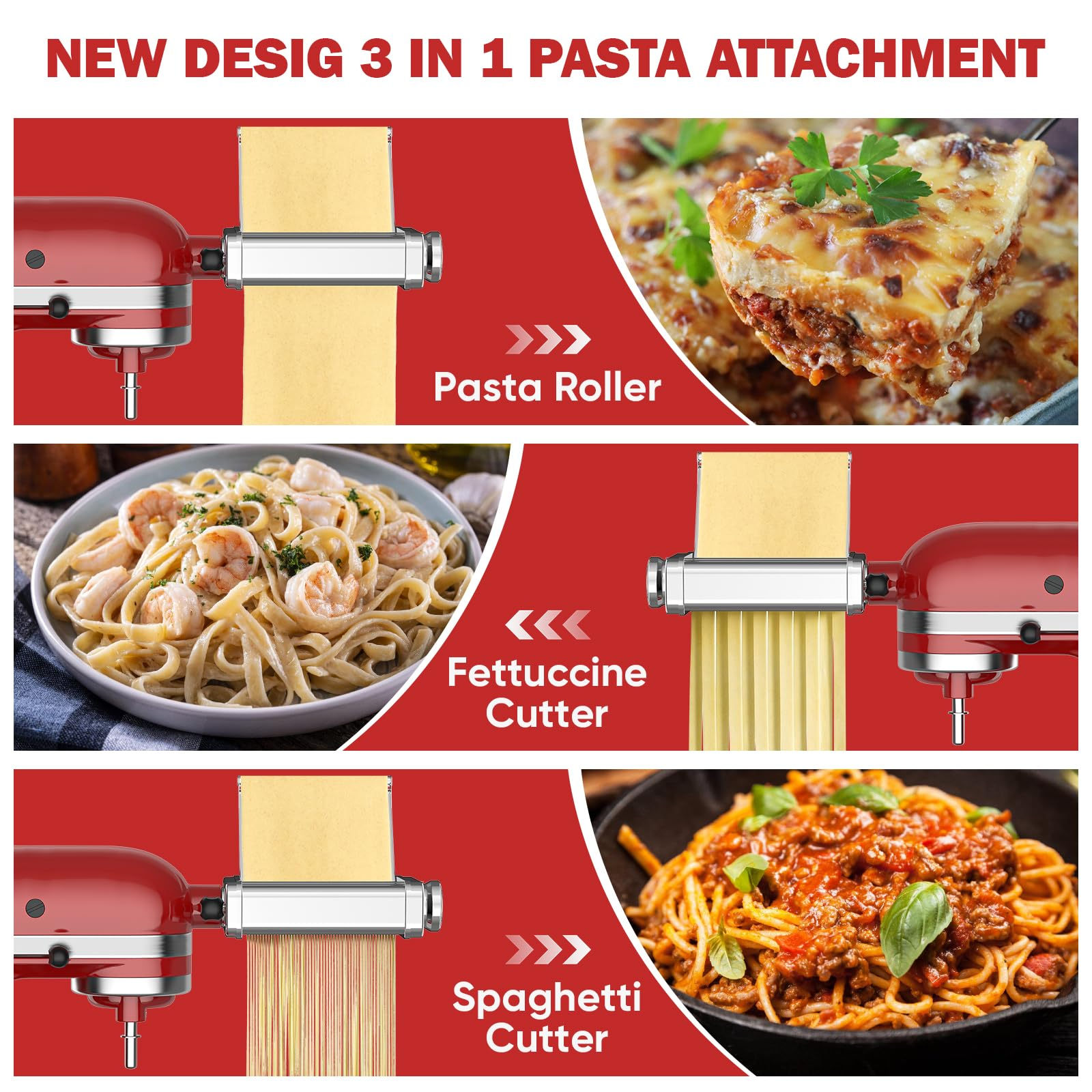 Gvode 3 in 1 Pasta Attachment  - Commercial Kitchen Juicer avaliação e preço