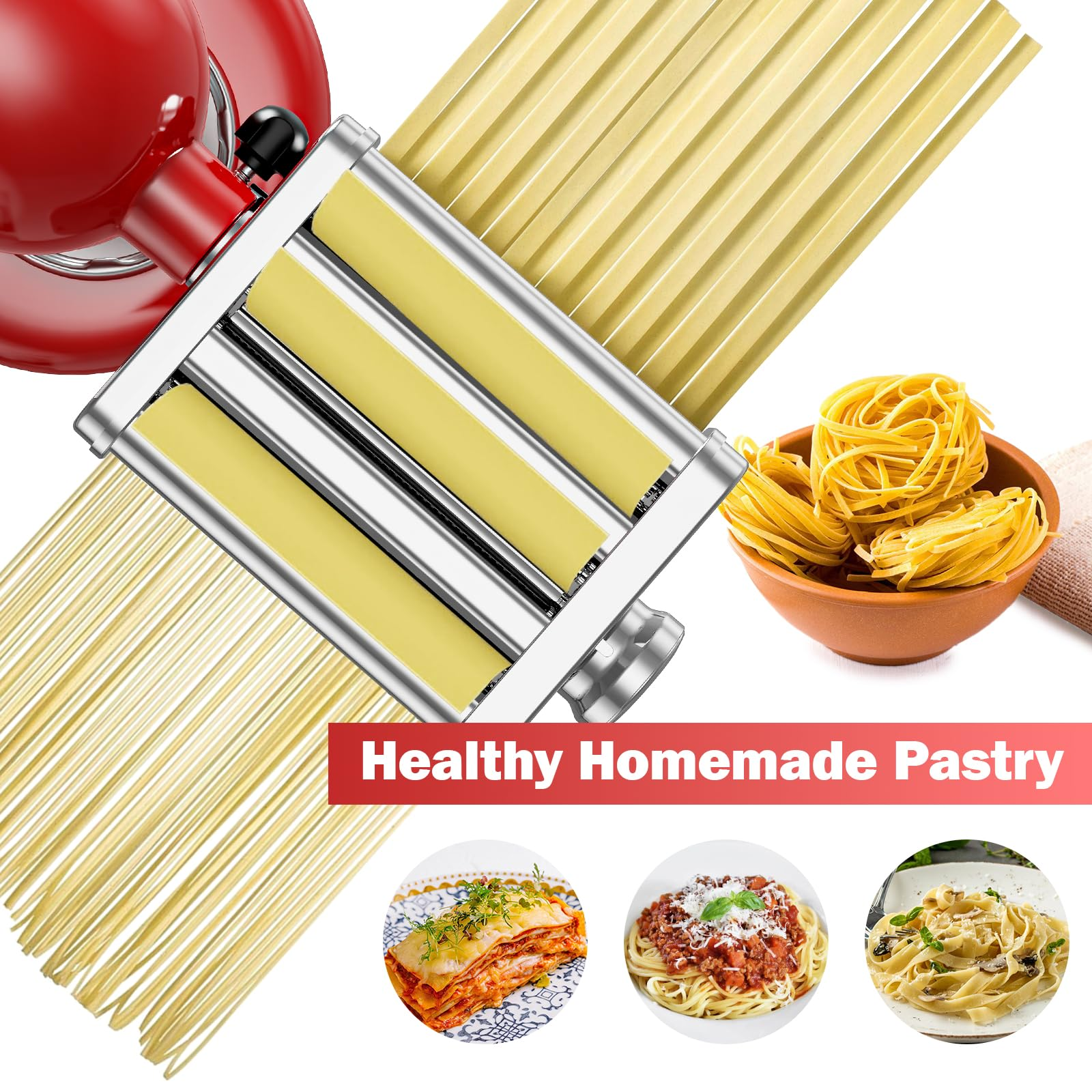 Gvode 3 in 1 Pasta Attachment  - Commercial Kitchen Juicer avaliação e preço