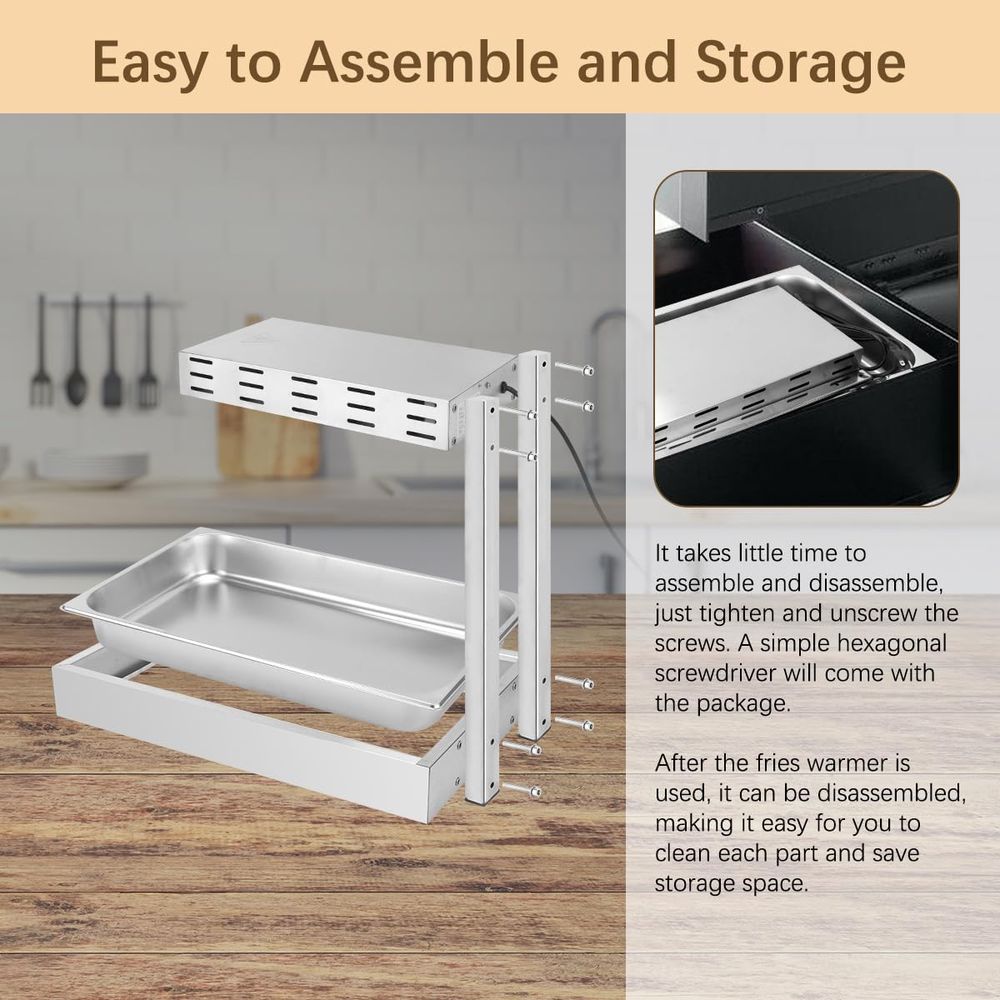 French Fry Warmer, Commercial  - Commercial Kitchen Light avaliação e preço
