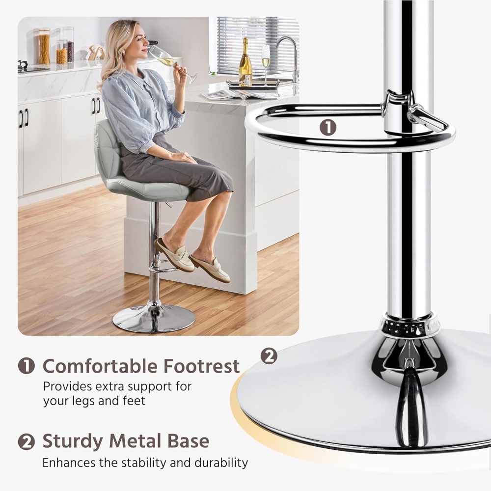 Bar Stools Set of 2, Modern Ad - Commercial Kitchen Set avaliação e preço