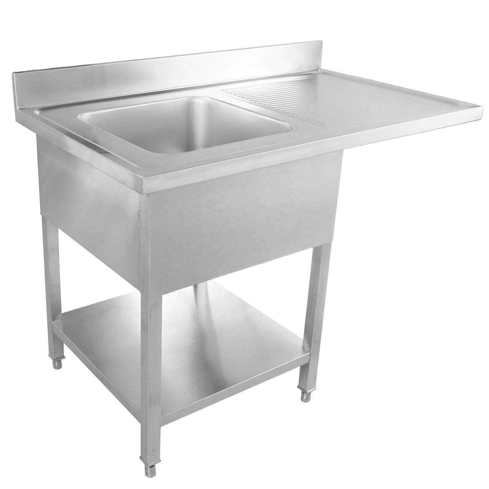 Stainless Steel Work Table Com - Commercial Kitchen Sink avaliação e preço
