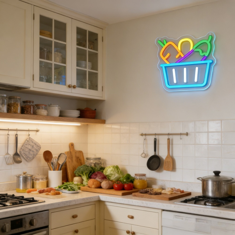 Vegetable Basket Neon Light Co - Commercial Kitchen Light avaliação e preço