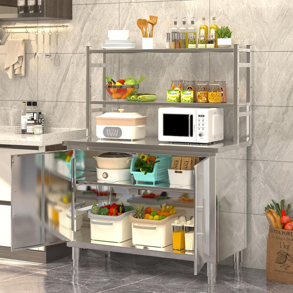 40 x 20 Commercial Kitchen Pre - Commercial Kitchen Prep Table With Storage avaliação e preço