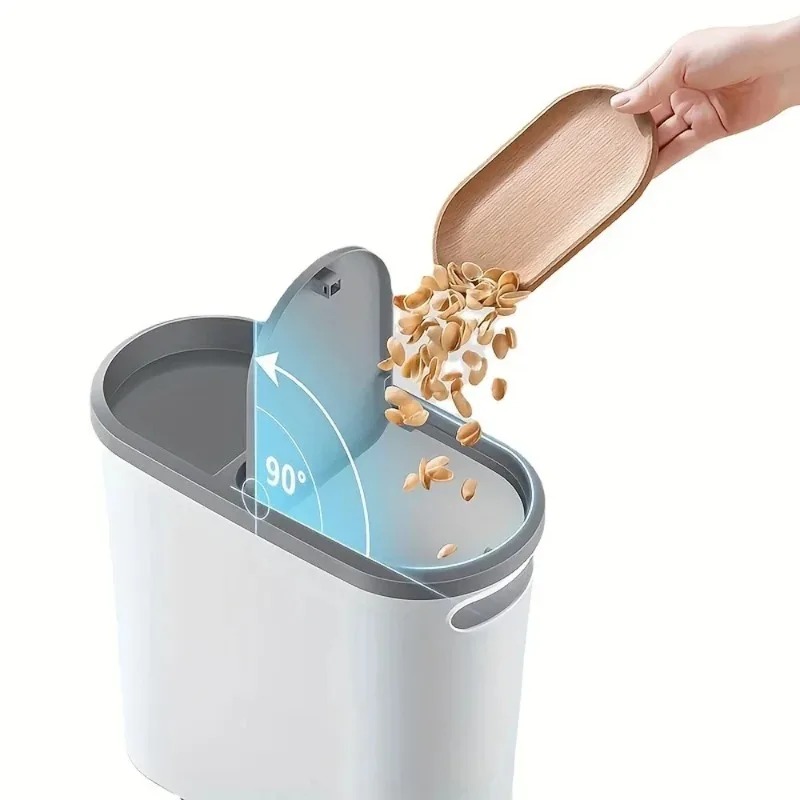 Press Type Trash Can With Lid  - Commercial Kitchen Trash Can avaliação e preço