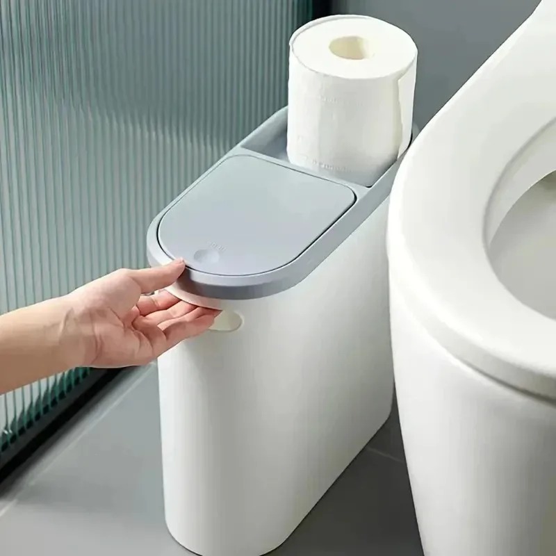 Press Type Trash Can With Lid  - Commercial Kitchen Trash Can avaliação e preço