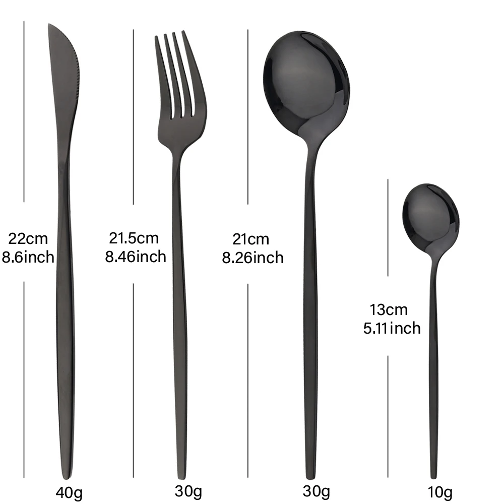 16Pcs Gold Dinnerware Stainles - Commercial Kitchen Knife Set avaliação e preço