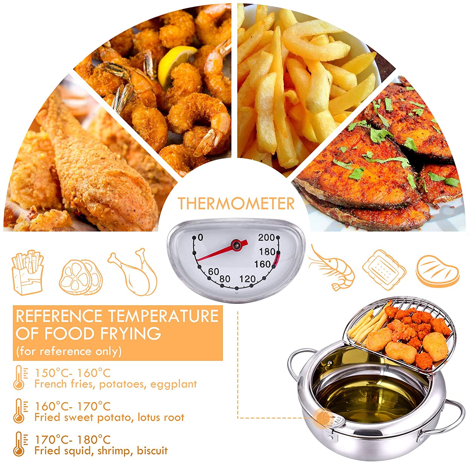 LMETJMA Japanese Deep Frying P - Commercial Kitchen Appliances avaliação e preço
