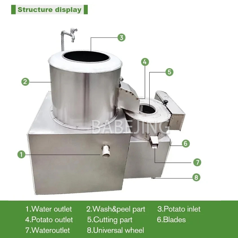 Electric Potato Cleaning Slice - Commercial Kitchen Cleaning avaliação e preço