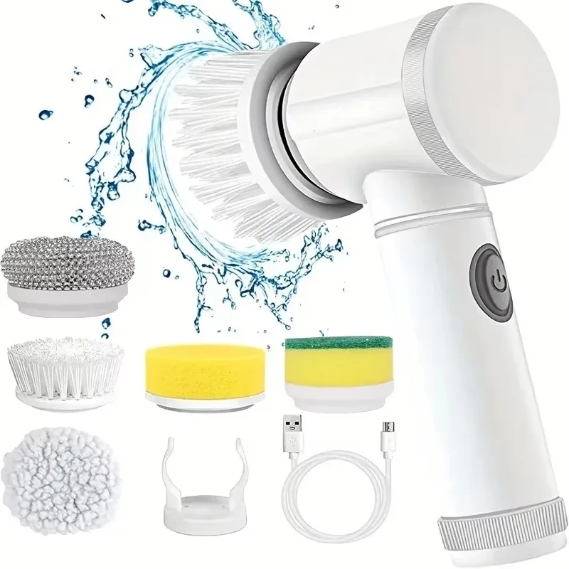New Cordless Spin Scrubber Ele - Commercial Kitchen Cleaning avaliação e preço