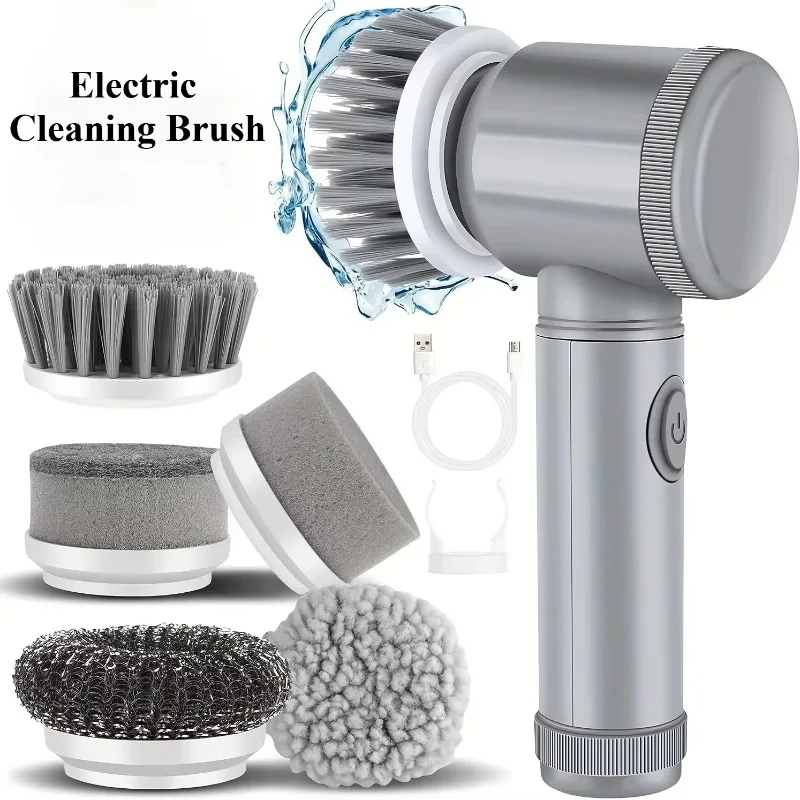 New Cordless Spin Scrubber Ele - Commercial Kitchen Cleaning avaliação e preço