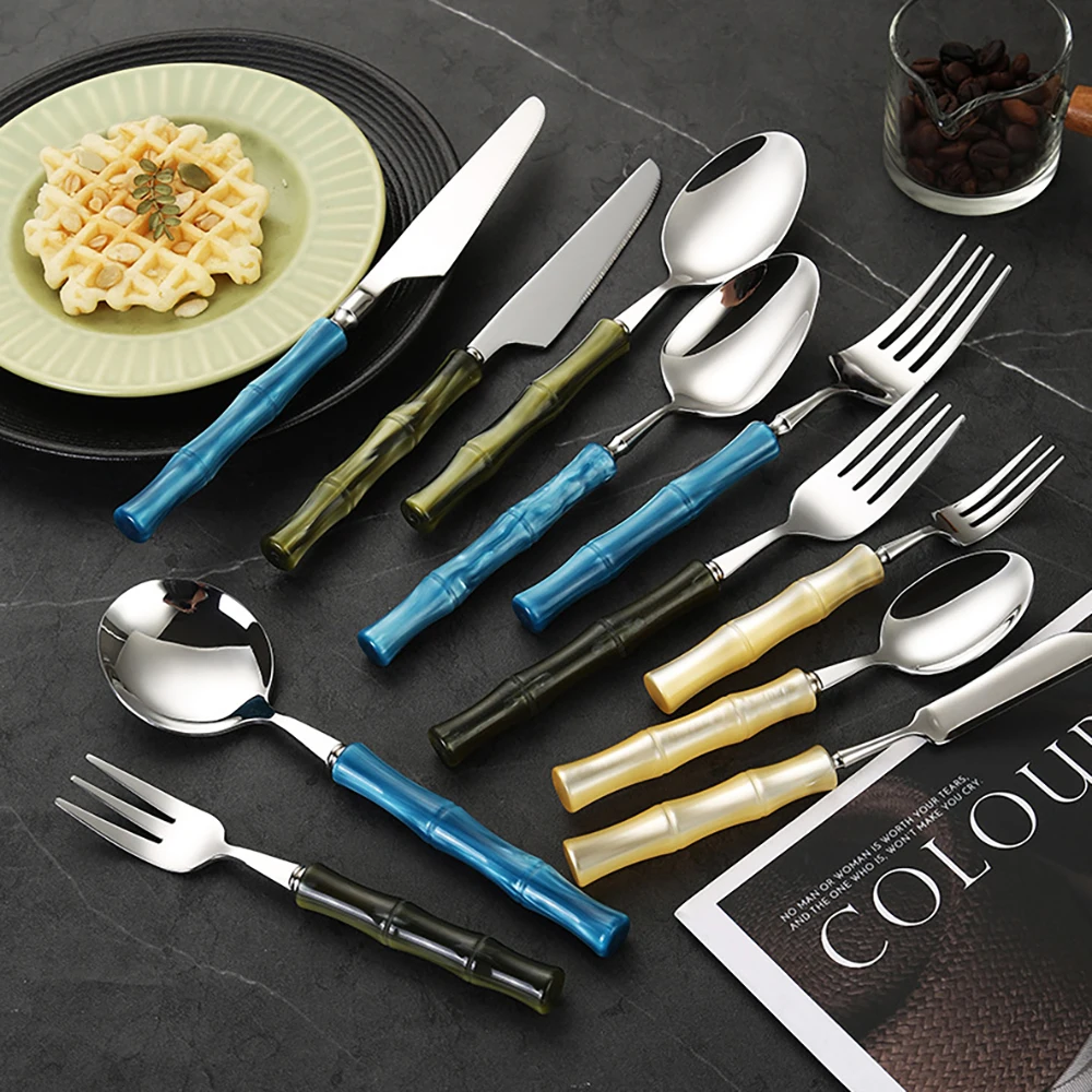 6Pcs Green Silver Acrylic Hand - Commercial Kitchen Knife Set avaliação e preço