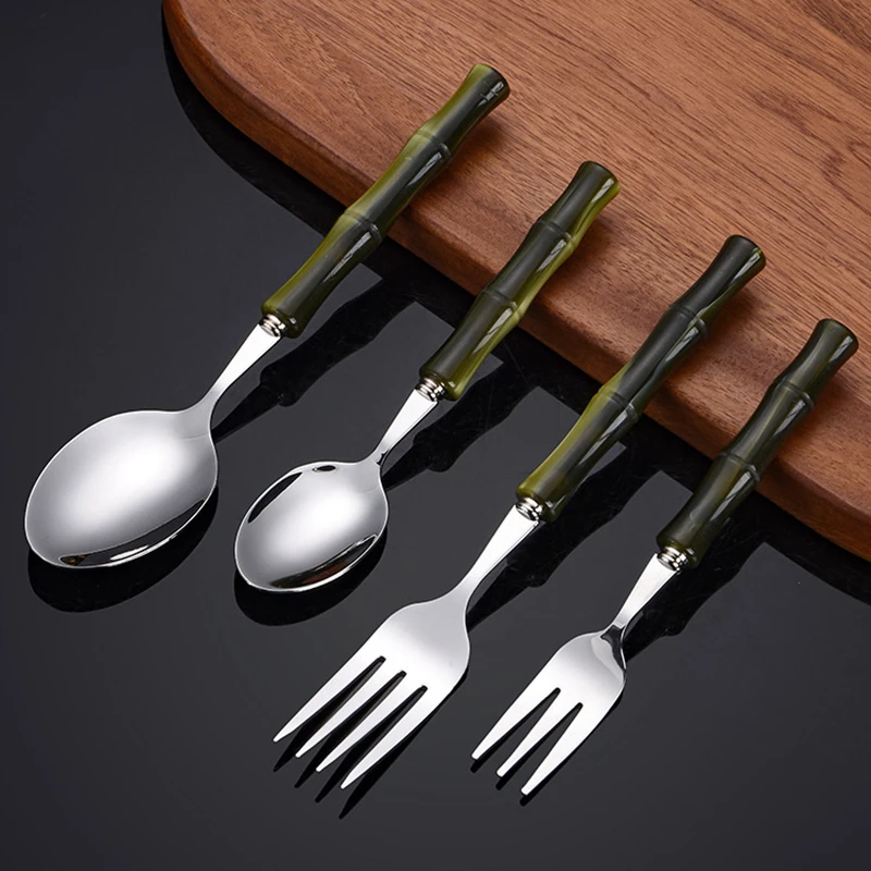 6Pcs Green Silver Acrylic Hand - Commercial Kitchen Knife Set avaliação e preço