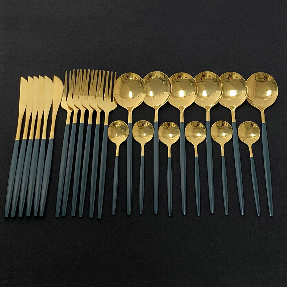 24Pcs Colorful Dinnerware Set  - Commercial Kitchen Knife Set avaliação e preço