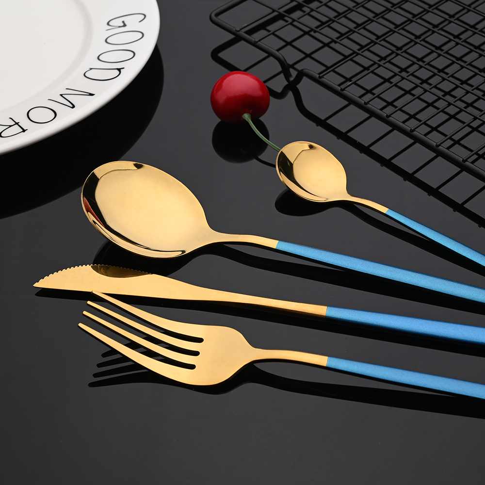 24Pcs Colorful Dinnerware Set  - Commercial Kitchen Knife Set avaliação e preço