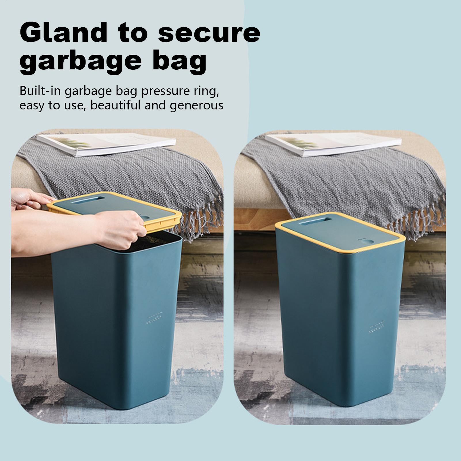 Bathroom Trash Can with Press  - Commercial Kitchen Trash Can avaliação e preço