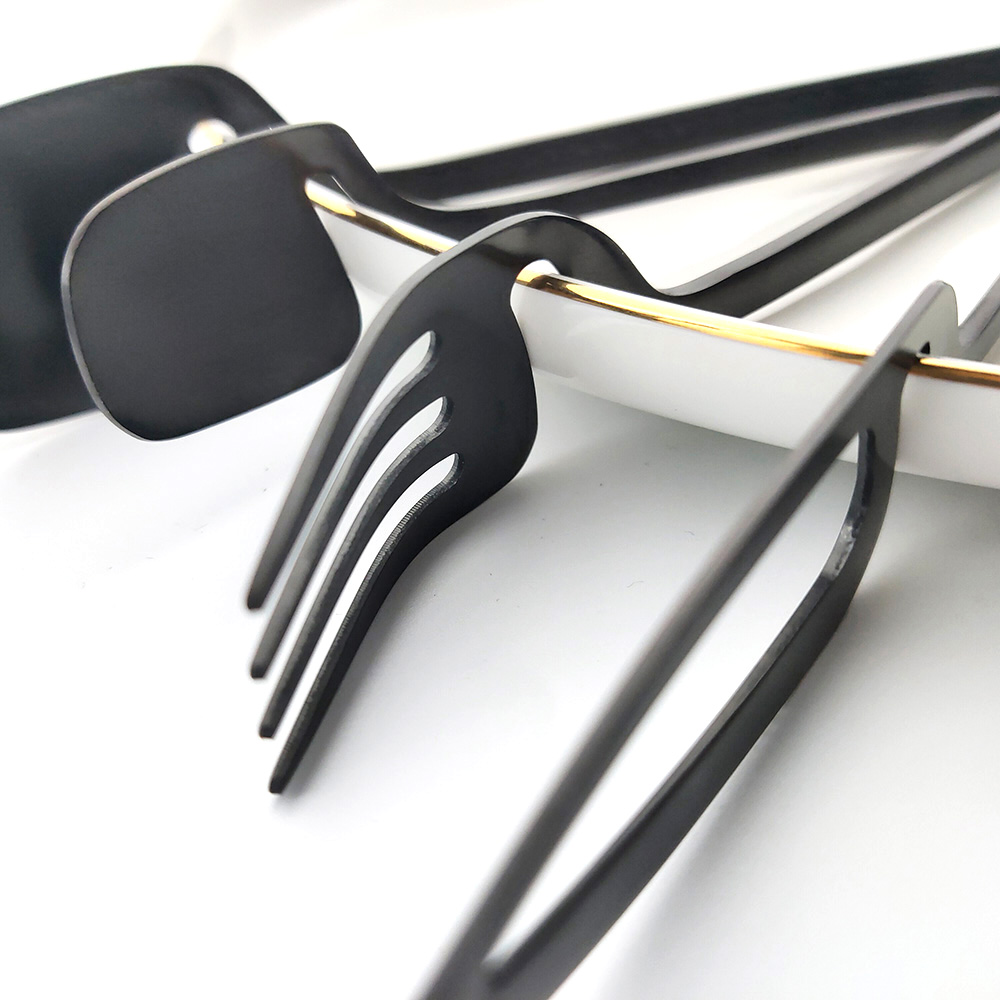 32pcs Black Matte Cutlery Set  - Commercial Kitchen Knife Set avaliação e preço