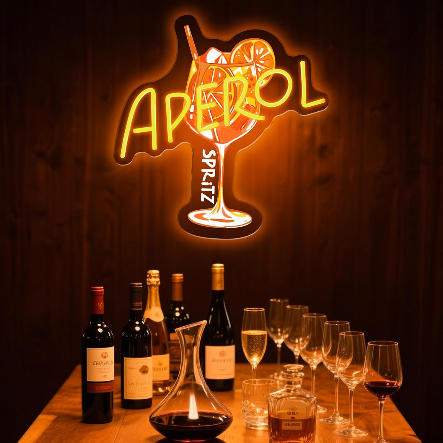 Aperol Spritz Neon Sign LED Co - Commercial Kitchen Light avaliação e preço