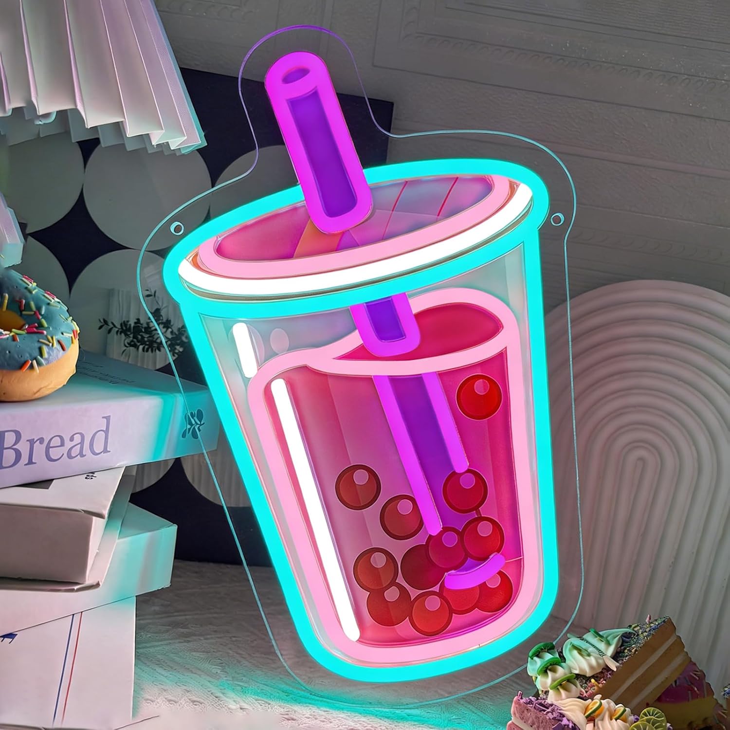 Bubble Tea Neon Sign USB Power - Commercial Kitchen Light avaliação e preço