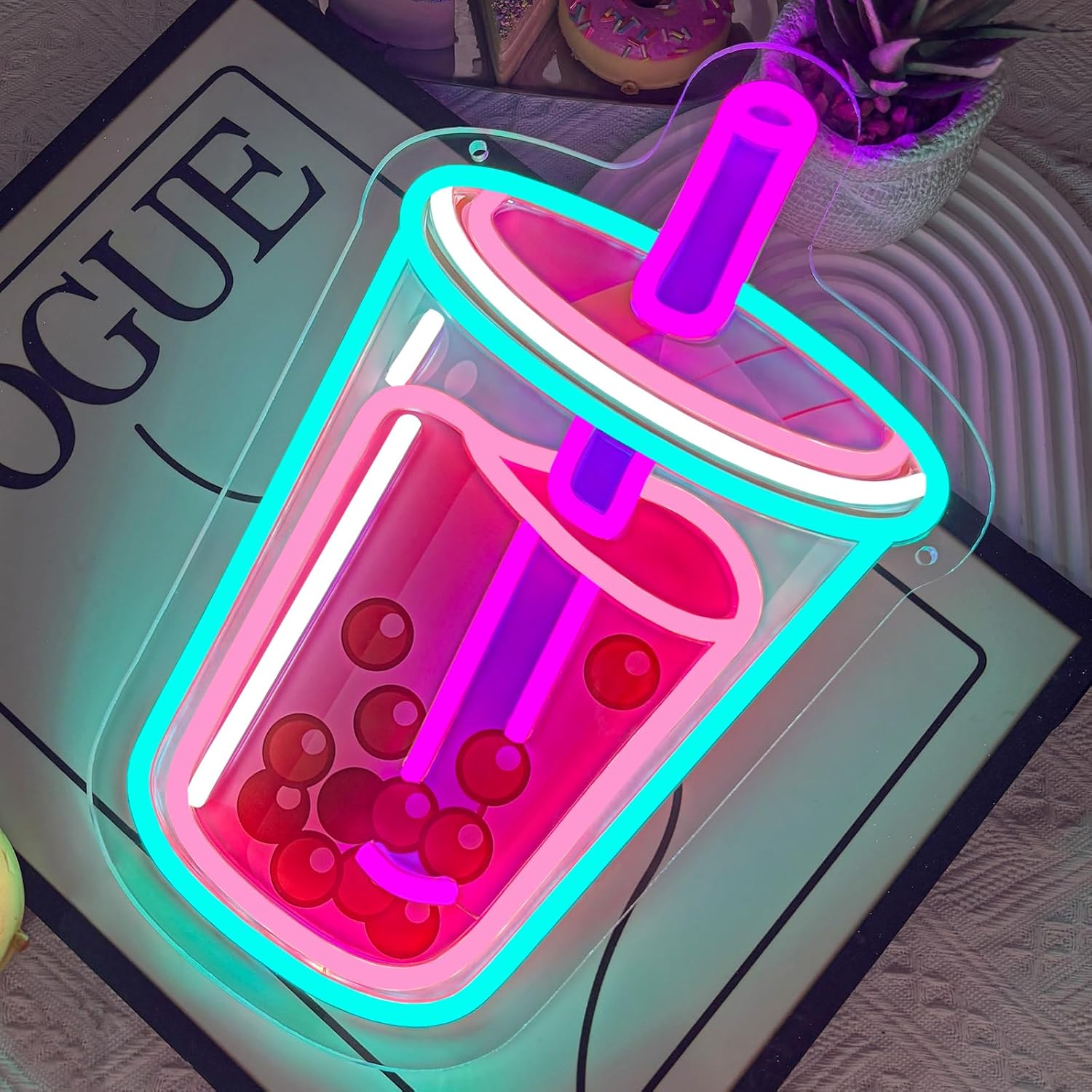 Bubble Tea Neon Sign USB Power - Commercial Kitchen Light avaliação e preço